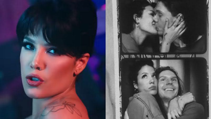 Halsey no clipe de You Should Be Sad ao lado do clique fofo postado nas redes - Instagram