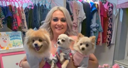 Claire Kelly Johnston com seus cachorros - Instagram