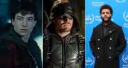 Ezra Miller suspenso da DC; retorno de Stephen Amell ao Arrowverse; e mais notícias do dia - Divulgação/Warner Bros/CW/Getty Images: Photo by Rich Fury