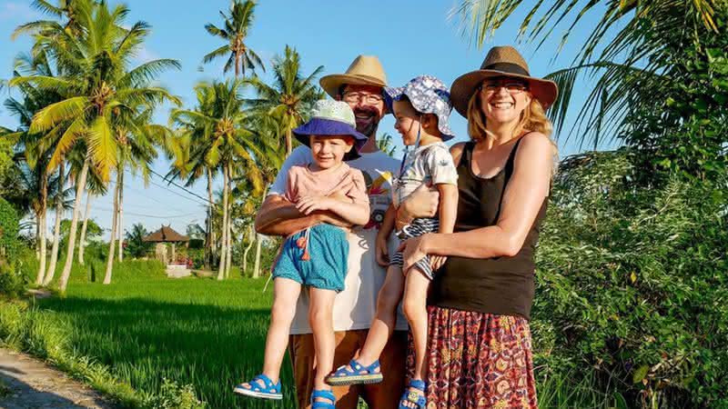 Família se abrigou em Bali - Instagram