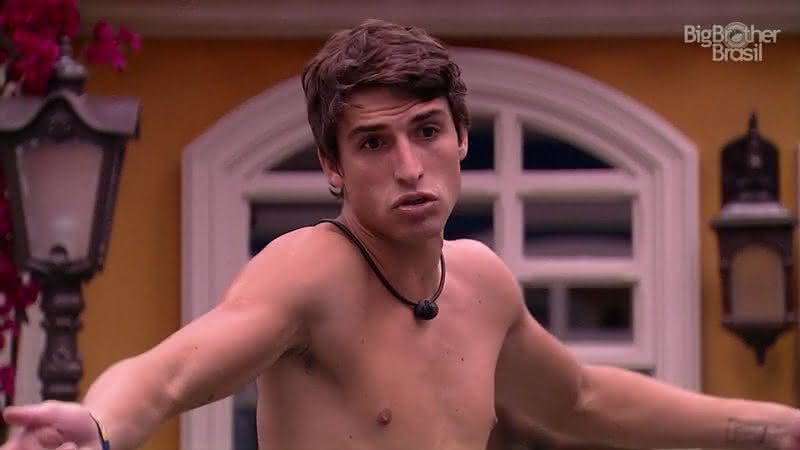 Felipe Prior na casa do BBB20 - Globoplay