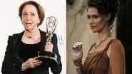 Fernanda Montenegro durante o Emmy Awards 2023; fãz de Harry Potter fizeram petição para que ela interpretasse Vicência Santos, papel de Maria Fernanda Cândido em Animais Fantásticos (Fotos: Neilson Barnard/Getty Images - Warner Bros. Pictures) - Divulgação