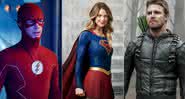 Flash, Supergirl e Arqueiro Verde em suas respectivas séries - Divulgação/CW