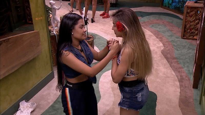 Flayslane e Gabi Martins em conversa no Big Brother Brasil 20 - Gshow