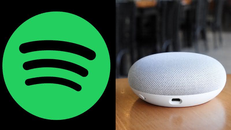 Logo do Spotify e o produto do Google - Divulgação