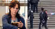 Sally Field em cena de O Espetacular Homem-Aranha e a atriz sendo detida em Washington - Sony Pictures / Twitter