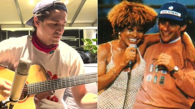 Gabriel Leone relembra encontro entre Tina Turner e Ayrton Senna em homenagem - Reprodução