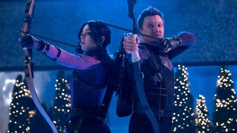 Kate Bishop e Clint Barton em "Gavião Arqueiro" - (Divulgação/Marvel Studios)