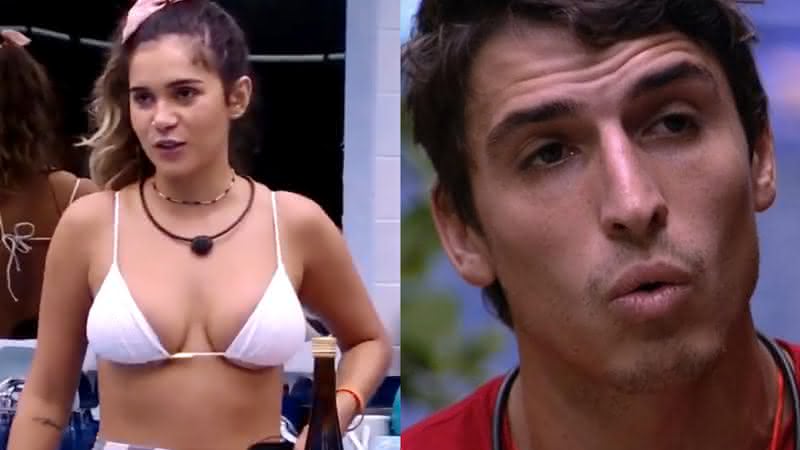 Gizelly e Felipe Prior na casa do BBB20 - Globoplay