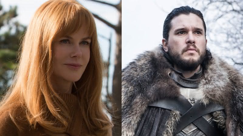 Nicole Kidman em seu papel em Big Little Lies e Kit Harington como Jon Snow em Game of Thrones - HBO