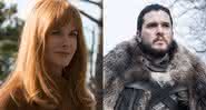 Nicole Kidman em seu papel em Big Little Lies e Kit Harington como Jon Snow em Game of Thrones - HBO