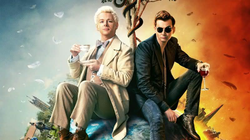 Michael Sheen e David Tennant em "Good Omens" - (Divulgação/Prime Video)