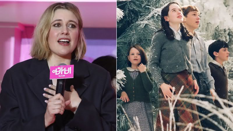 Greta Gerwig, de "Barbie", irá dirigir filmes de "As Crônicas de Nárnia" para a Netflix - Chung Sung-Jun/Getty Images - Reprodução/Disney