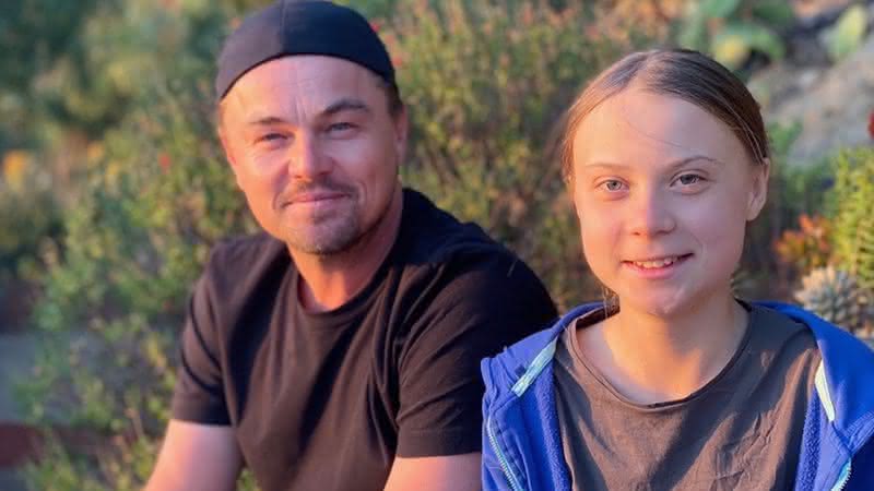 Leonardo DiCaprio em encontro com Greta Thunberg - Instagram