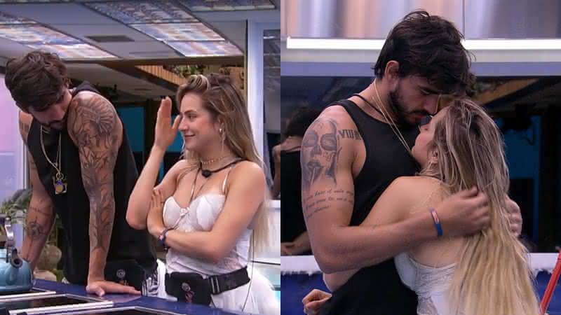 Guilherme e Gabi Martins se beijam na cozinha do BBB20 - Globo