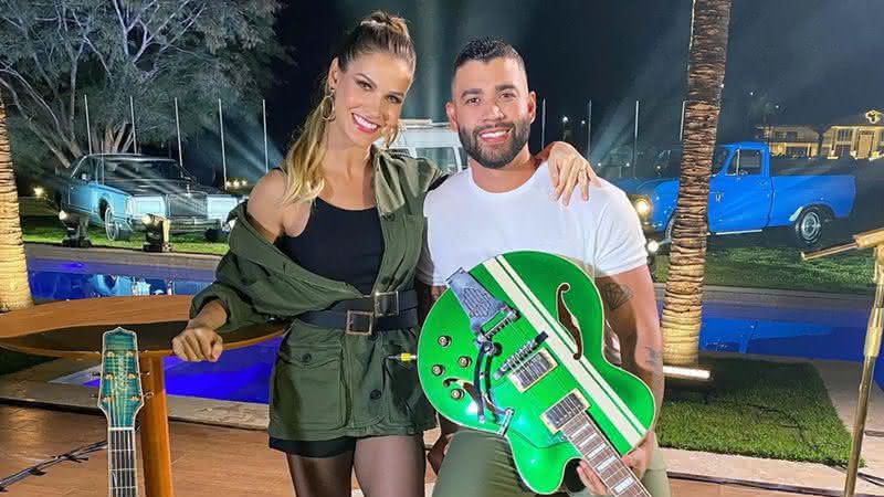 Gusttavo Lima e Andressa em publicação nas redes sociais - Reprodução/Instagram