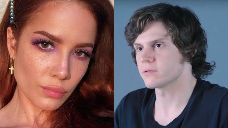 Halsey e Evan Peters estão namorando há alguns meses - Reprodução/Instagram/Youtube