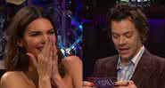 Kendall Jenner e Harry Styles no programa The Late Late Show - Reprodução/YouTube