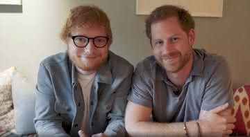 Ed Sheeran e Príncipe Harry - Reprodução/YouTube