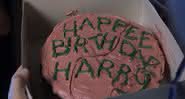 Cena de Harry Potter ganhando o bolo de Hadrig em A Pedra Filosofal - YouTube