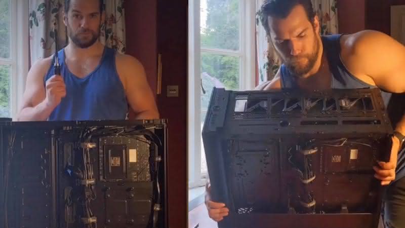 Henry Cavill em vídeo caseiro em seu perfil - Instagram