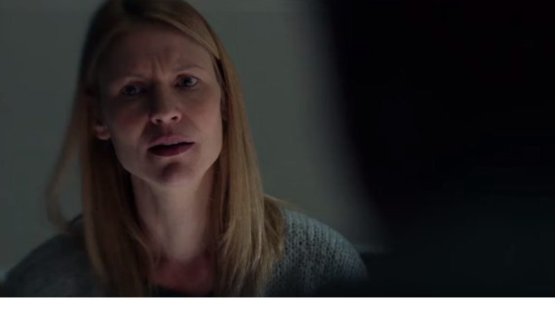 Claire Danes em cena da oitava e última temporada de Homeland - Divulgação/Showtime