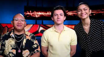 Tom Holland, Zendaya e Jacob Batalon mandam recado para os fãs de "Homem-Aranha" - (Divulgação/Sony Pictures)