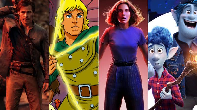 "Honra Entre Rebeldes", "Caverna do Dragão" e mais produções para fãs de "Dungeons & Dragons" - Divulgação/Paramount Pictures/CBS/Netflix/Pixar