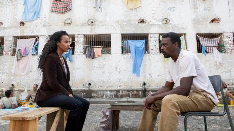 Seu Jorge e Naruna Costa em Irmandade - Divulgação/Netflix