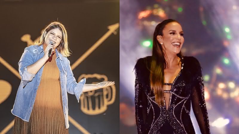 Marília Mendonça e Ivete Sangalo. Crédito: Reprodução/Instagram