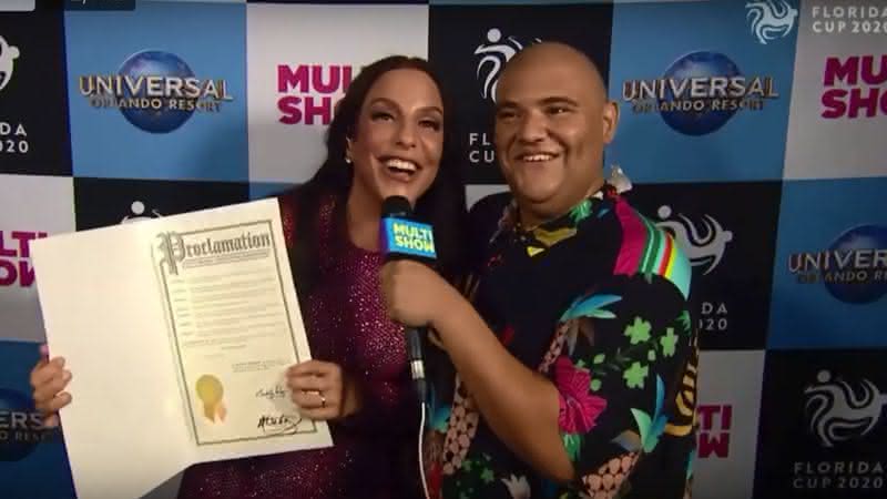 Ivete se apresentou na cidade no Florida Cup, que aconteceu no Universal Studios - Reprodução/Youtube