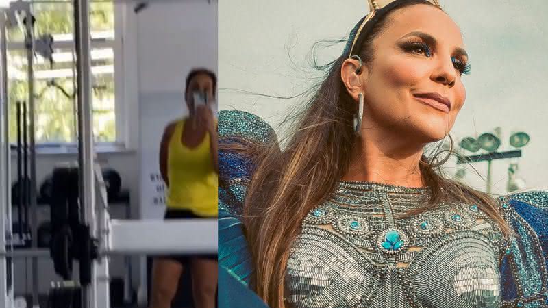 Ivete Sangalo volta a malhar após carnaval - Instagram