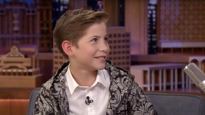 Jacob Tremblay no programa de Jimmy Fallon. Crédito: Reprodução/YouTube