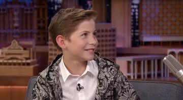 Jacob Tremblay no programa de Jimmy Fallon. Crédito: Reprodução/YouTube