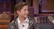 Jacob Tremblay no programa de Jimmy Fallon. Crédito: Reprodução/YouTube