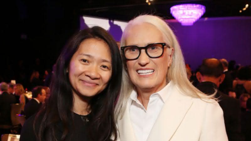 Jane Campion e Chloé Zhao lado a lado - Divulgação/Getty Images: Jesse Grant