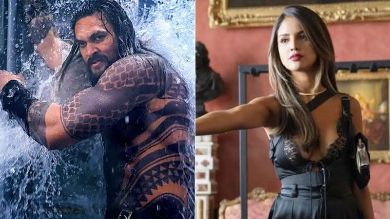 Jason Momoa estaria em relacionamento com Eiza González, de "Velozes e Furiosos" - Divulgação/Warner Bros/Universal Pictures