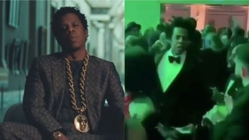 JAY-Z no clipe de Apeshit e em vídeo de briga - Youtube/Twitter