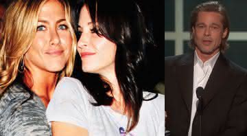 Jennifer Aniston e Courteney Cox são amigas desde Friends, na época do relacionamento com Brad Pitt - Reprodução/Instagram/YouTube