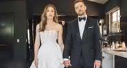 Jessica Biel ao lado do marido Justin Timberlake em clique nas redes sociais - Instagram