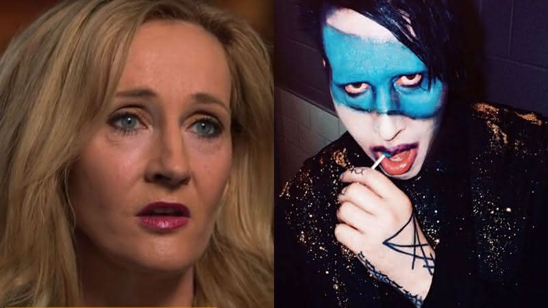 J.K. Rowling enviou um presente especial para Marilyn Manson - Reprodução/YouTube/Instagram