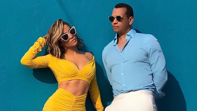 Jennifer Lopez e Alex Rodriguez. Crédito: Reprodução/Instagram