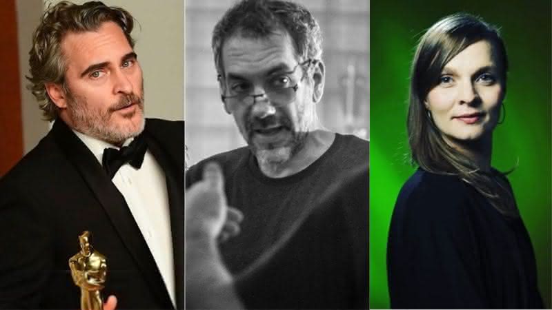 Todd Phillips, Joaquin Phoenix e Hildur Guðnadóttir em fotos no Instagram - Reprodução/Instagram