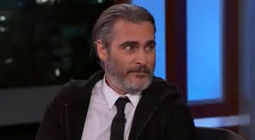 Joaquin Phoenix em participação no "Jimmy Kimmel Live" - Transmissão ABC