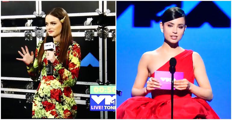 Joey King e Sofia Carson apresentaram prêmios e chamaram a atenção no Video Music Awards 2020 - Cindy Ord/Frazer Harrison/Getty Images