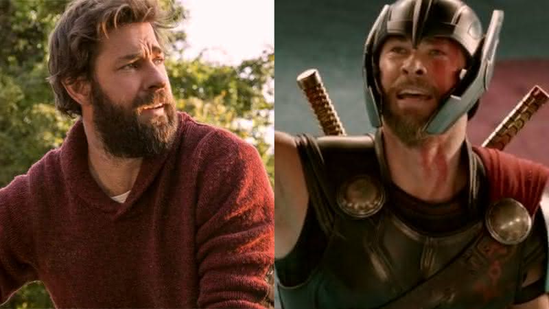 John Krasinski fez audição para interpretar o Capitão América, mas desistiu do personagem após encontrar Chris Hemsworth lá - Paramount Pictures/Marvel Studios