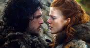 Kit Harington e Rose Leslie como Jon Snow e Ygritte, respectivamente, em "Game of Thrones" - Divulgação/HBO