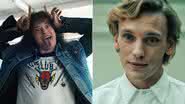 Joseph Quinn e Jamie Campbell Bowerl o Eddie e o Vecna de "Stranger Things", virão ao Brasil - Divulgação/Netflix