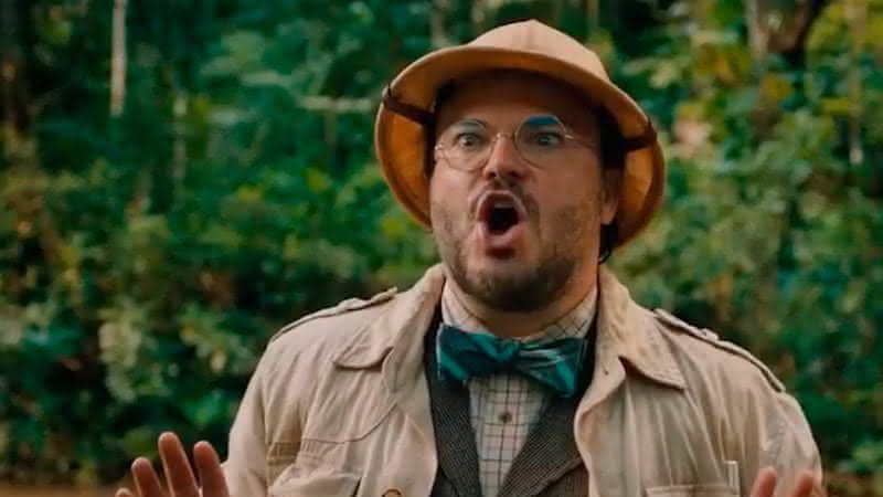 Jack Black em cena do primeiro filme da adaptação moderna de Jumanji - Sony Pictures