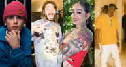 Justin Bieber, Post Malone, Kehlani e Travis Scott - Reprodução/Instagram